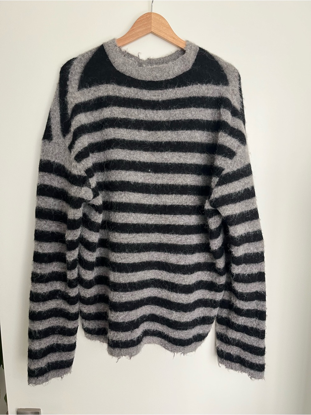AllSaints Men's Striped Wool Sweater